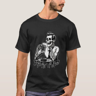 Skeletmannen Drinken Bier Overeenkomende Man Jonge T-shirt