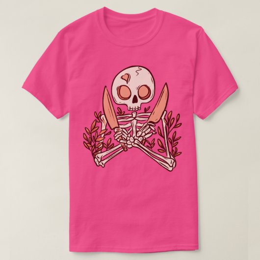Skeletmessen T-shirt (Design voorkant)