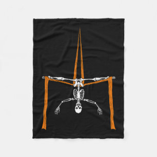 Skeleton Aerialist - Halloween Luchtzijde Circus Fleece Deken