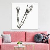 Skeleton Arm Bone Persoonlijke Retro Botten Canvas Afdruk (Insitu (Woonkamer))