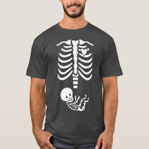 Skeleton Baby Zwangere röntgenribkooi voor Herfst T-shirt