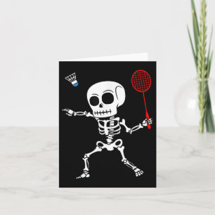 Skeleton Badminton Halloween Smash Shuttle Easy Co Kaart