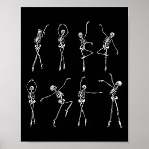 Skeleton Ballerina's Halloween kostuum Ballet Meis Poster