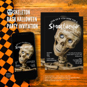 Skeleton Bash Halloween Party Kaart