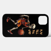 Skeleton Basketbalspeler Tot Het Einde Case-Mate iPhone Case (Achterkant (horizontaal))