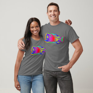 SKELETON BASS Multi-Color Psychedelic T-shirt