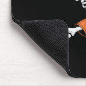 Skeleton Batting Baseball Halloween  Muismat (Hoek)