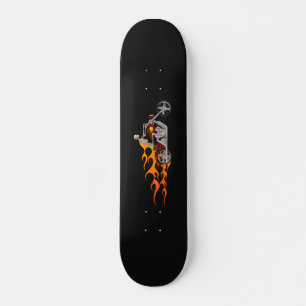 Skeleton Bike Rider met vliezen: skateboard