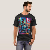 Skeleton Biker's Halloween Adventure T-shirt (Voorkant volledig)