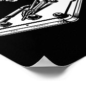 Skeleton Biljart Halloween Pool Snooker Biljart Poster (Hoek)