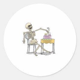 sKeLeToN BiRtHdAy CaKe Ronde Sticker