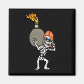 Skeleton Bomber Magnet Magneet (Voorkant)