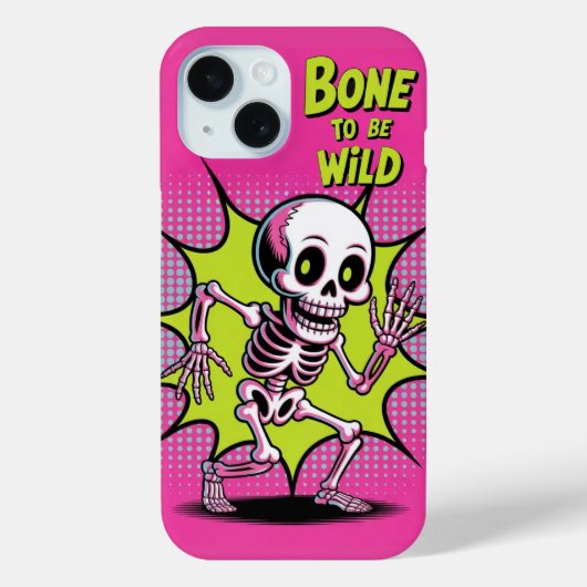 Skeleton Bone To Be Wild iPhone / iPad Case (Achterkant)