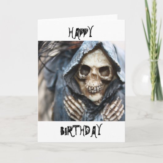 Skeleton Bonne carte d'anniversaire (Devant)