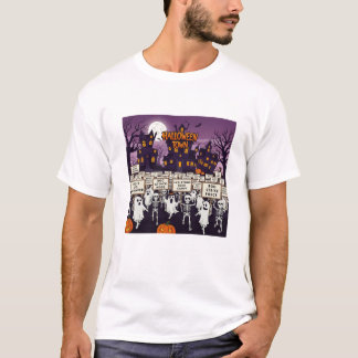 Skeleton Boo Halloween Rally T-shirt | Spookachtig