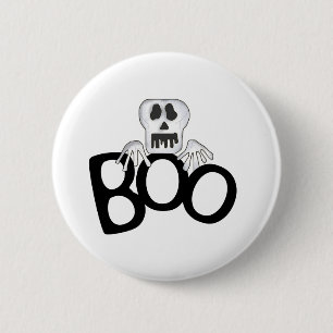 Skeleton Boo Tshirts en Gifts Ronde Button 5,7 Cm