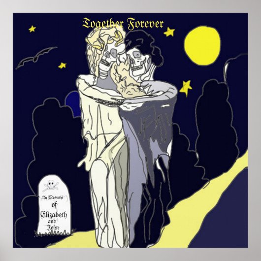 Skeleton Bride en Groom Poster (Voorkant)