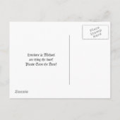 Skeleton Bride & Groom Save the Date Briefkaarten (Achterkant)