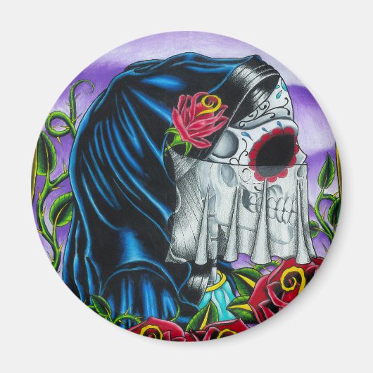 Skeleton Bride Magneet (Voorkant)