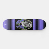 Skeleton Bride met Stripes Dd Brand Skateboard (Horizontaal)