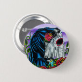 Skeleton Bride Ronde Button 5,7 Cm (Voorkant /achterkant)