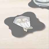 Skeleton Brides Kartonnen Onderzetters (Gekanteld)