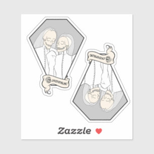 Skeleton Brides Sticker