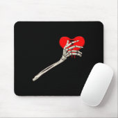 Skeleton Broken Heart Bones Divorce Breakup Heartb Muismat (Met muis)