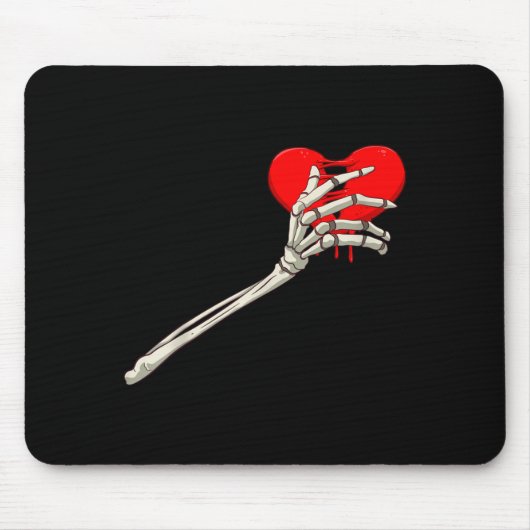 Skeleton Broken Heart Bones Divorce Breakup Heartb Muismat (Voorkant)