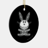 Skeleton Bunny Keramisch Ornament (Rechts)