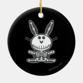 Skeleton Bunny Keramisch Ornament (Achterkant)