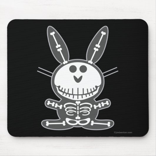 Skeleton Bunny Muismat (Voorkant)