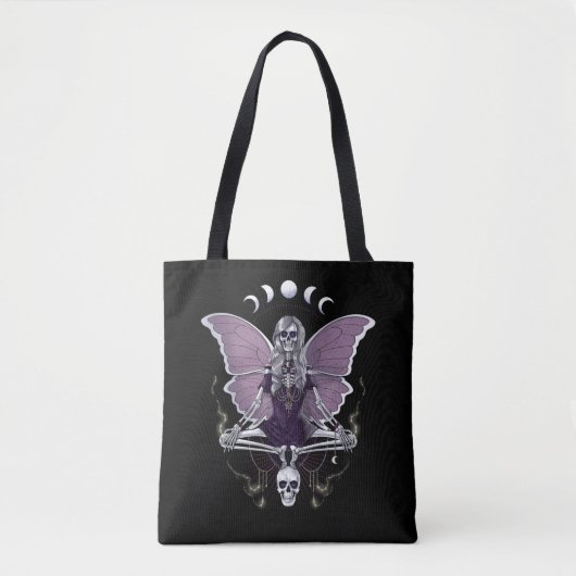 Skeleton Butterfly Goth Draagtas (Voorkant)