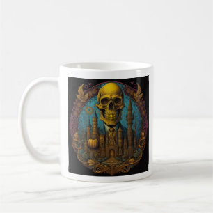 Skeleton Castle Halloween Koffiemok