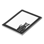 Skeleton Cat Halloween Notitieblok (Gedraaid)