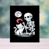 Skeleton Chat Halloween drôle mignon Éffrayant ess (Neutre)