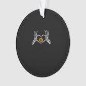 Skeleton Coeur main Halloween Costume Citrouille (devant)