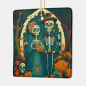 Skeleton Couple Day van het Dode Ornament (Links)
