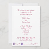 Skeleton Couple Halloween Wedding Invitations Kaart (Achterkant)