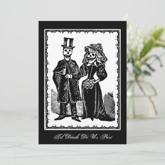 Skeleton Couple - Invitation (Debout devant)