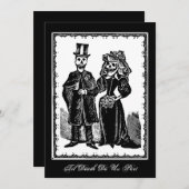 Skeleton Couple - Invitation (Devant / Derrière)