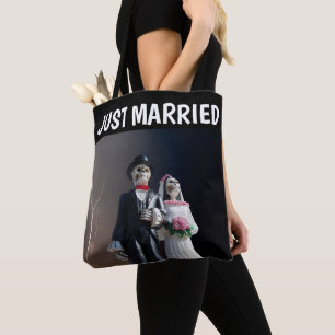 SKELETON COUPLE NET MARRIED WEDDING TAS PURSE