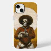 Skeleton Cowboy sur Gold coque iphone (Verso)