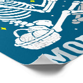 Skeleton Crochet Crafter Tee Just One More Row  Poster (Hoek)