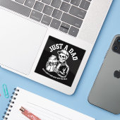  Skeleton Dad Kwam Terug Melk Vaders Dag Sticker (Laptop met iPhone)