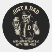  Skeleton Dad Tattoo Sticker (Voorkant)