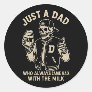  Skeleton Dad Tattoo Sticker