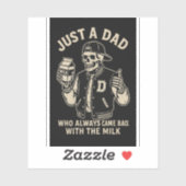 Skeleton Dad Tattoo Sticker (Vel)