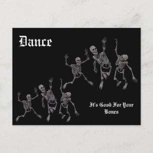 Skeleton Dance Briefkaart