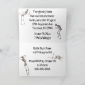 Skeleton Dance Halloween Fête Invitation (Intérieur)